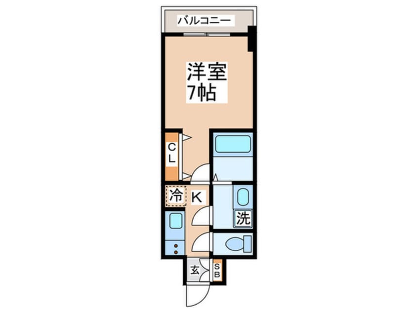 間取図 S-RESIDENCE福島玉川Uno