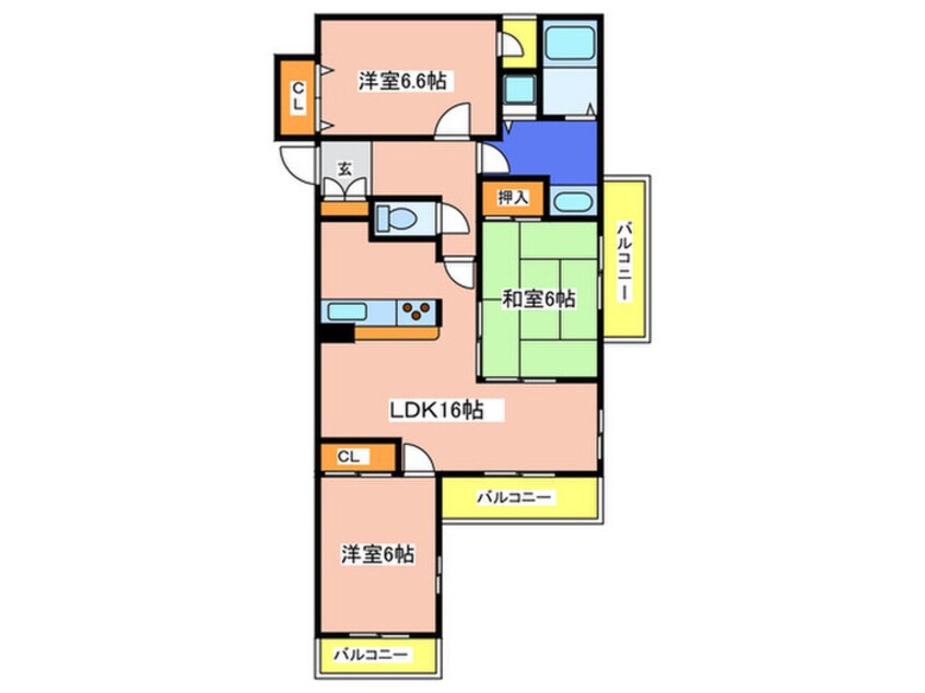 間取図 コミュニティコート関目