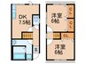 MAYUMIﾊｳｽ460号館長尾家具一丁目 2DKの間取り