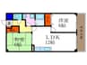 マンションパレス金ヶ原 2LDKの間取り