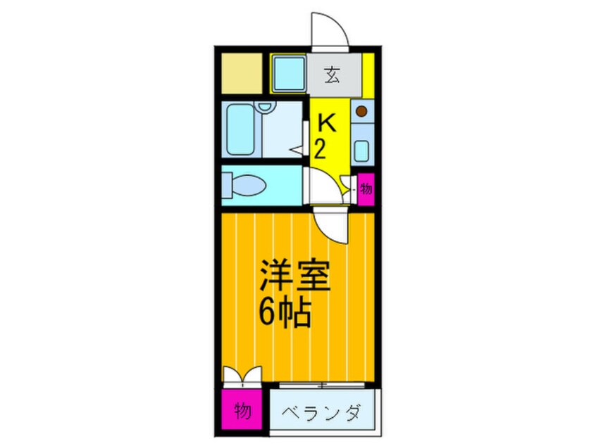 間取図 メモリ－ハイツ