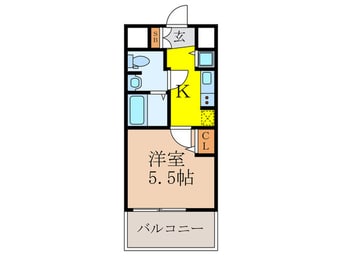 間取図 アドバンス新大阪Ⅴ(1006)