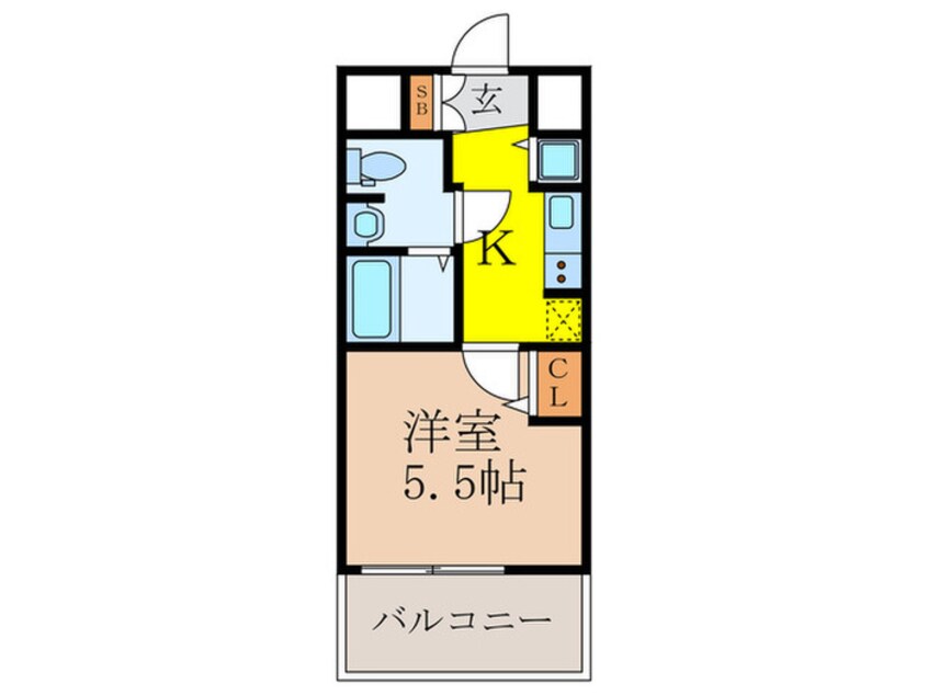 間取図 アドバンス新大阪Ⅴ(1006)
