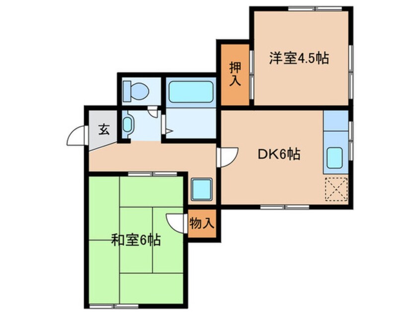 間取図 ドマ－ニベル