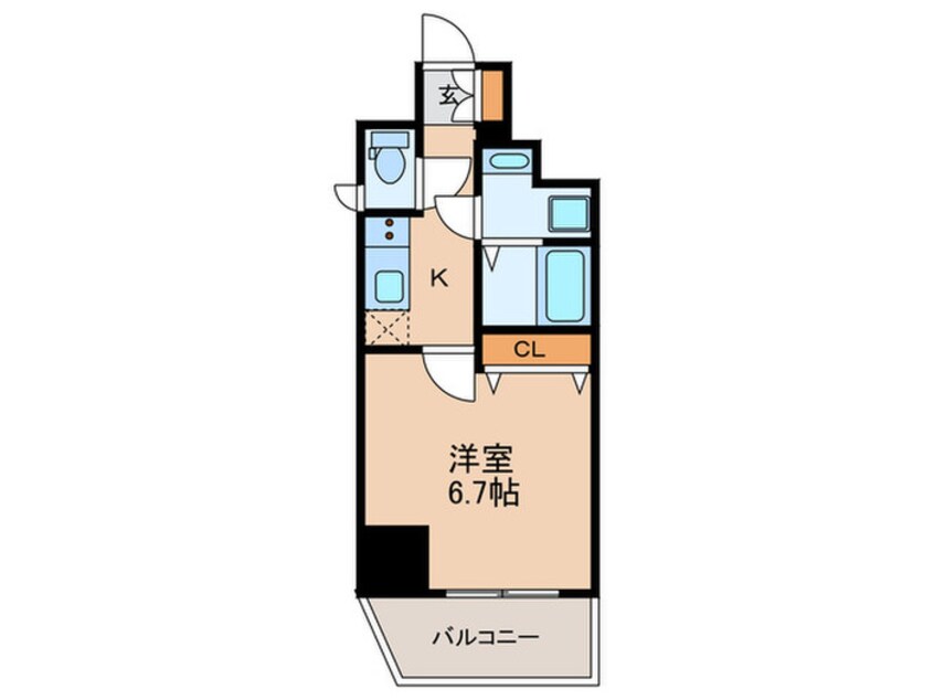 間取図 アクアプレイス江戸堀(303)