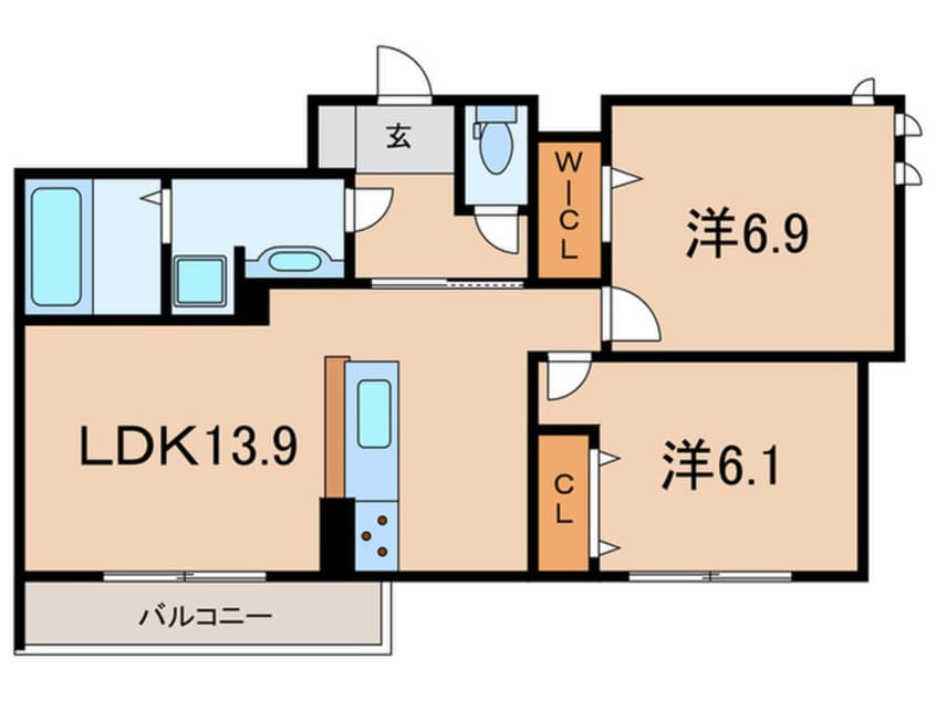 間取図 アンバーキューブＣ
