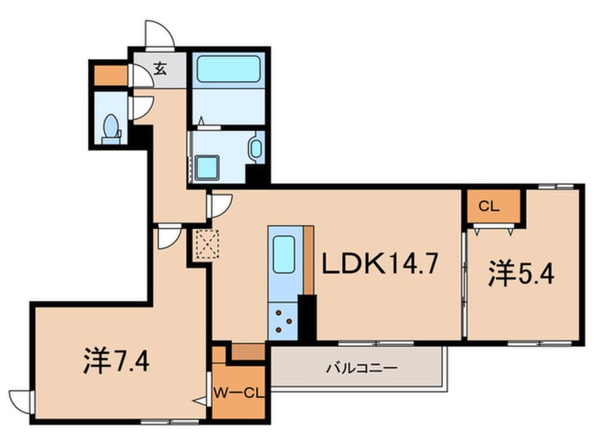 間取図 アンバーキューブＣ