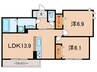 アンバーキューブＣ 2LDKの間取り
