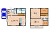 柳本町５丁目貸家 2LDKの間取り