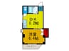 咲良マンション 1DKの間取り