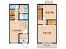 Nest　One　B棟 2LDKの間取り