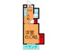 グロースハイツ忍ケ丘Ⅱ 1Kの間取り