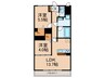仮)中島様マンション 2LDKの間取り