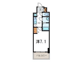 間取図 プレサンス三宮ポルト（1202）