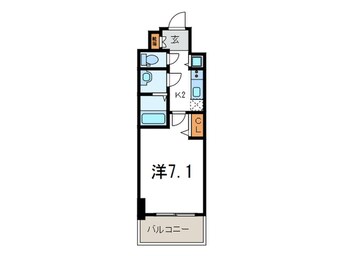 間取図 プレサンス三宮ポルト（1205）