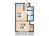 サニーハイツ住吉 1DKの間取り