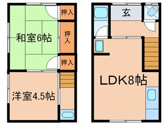 間取図 吉川貸家