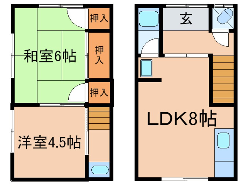 間取図 吉川貸家