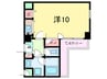Ｐｅｒｌｅ芦屋 1Rの間取り