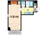 Ｐｅｒｌｅ芦屋 1Kの間取り