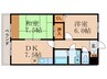 Ｍｉｌｌｅｎｎｉｕｍ加納 2DKの間取り