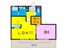 シャイニ－パ－ク 1LDKの間取り