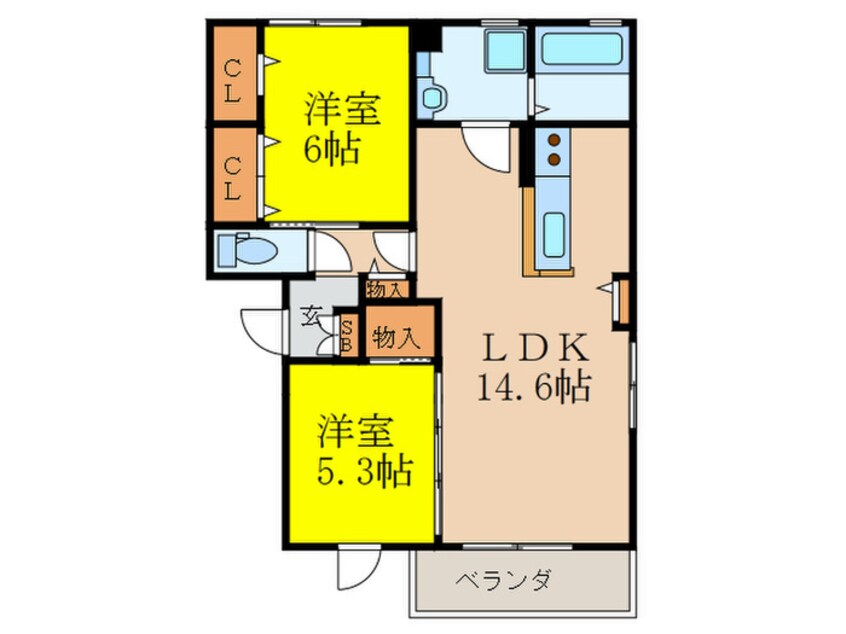 間取図 メゾン　サンクレール