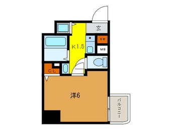 間取図 ｴｽﾃﾑｺｰﾄ神戸・県庁前Ⅱ(804)