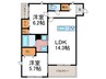 仮）Claris西院A棟 2LDKの間取り