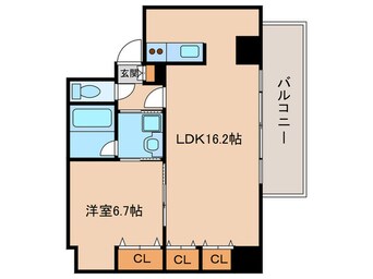 間取図 ドゥーエ谷町