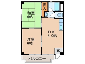 間取図 サンシャイン三津屋