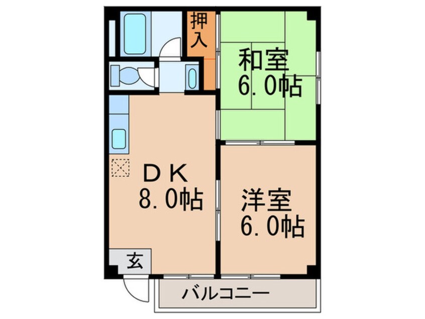 間取図 サンシャイン三津屋