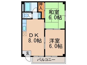 間取図 サンシャイン三津屋