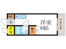 福井マンション 1Rの間取り