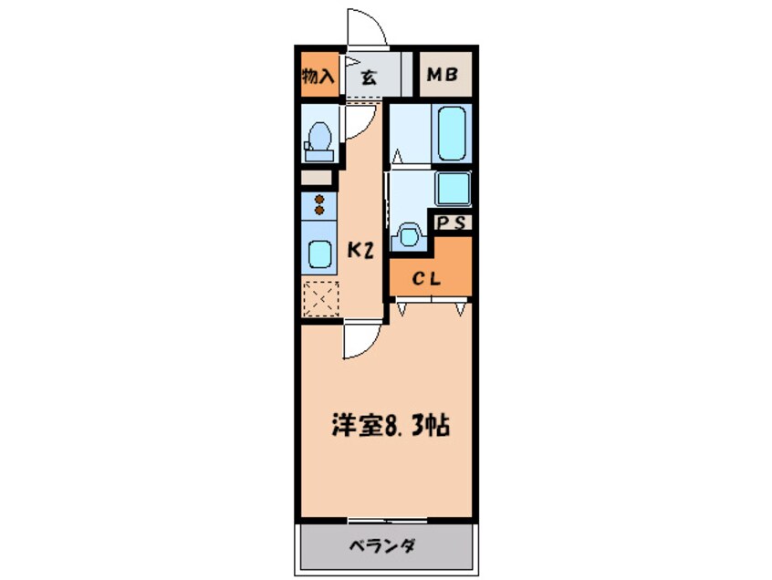 間取図 コンフォ－ト大道