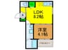 ユリシズ 1LDKの間取り