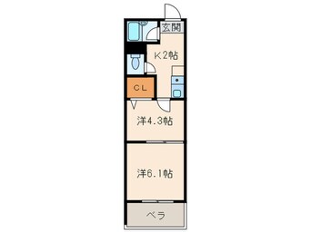 間取図 プルミエ－ル四条