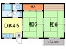 福岡マンション 2DKの間取り