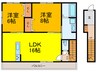 スタンヒル東山本新町 2LDKの間取り