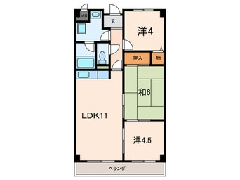 間取図 ピ－スフル本山