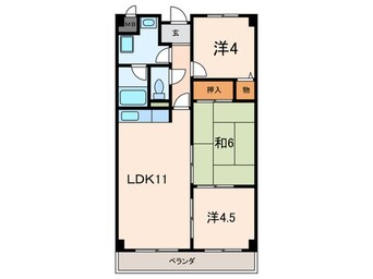 間取図 ピ－スフル本山