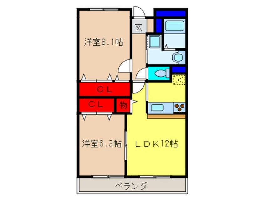 間取図 ソレア－ド