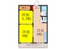 丸忠ビル 2DKの間取り
