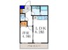 The　Park　Maison　御所西 1LDKの間取り