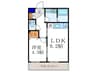 The　Park　Maison　御所西 1LDKの間取り