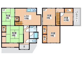 間取図 寝屋川市太秦中町戸建