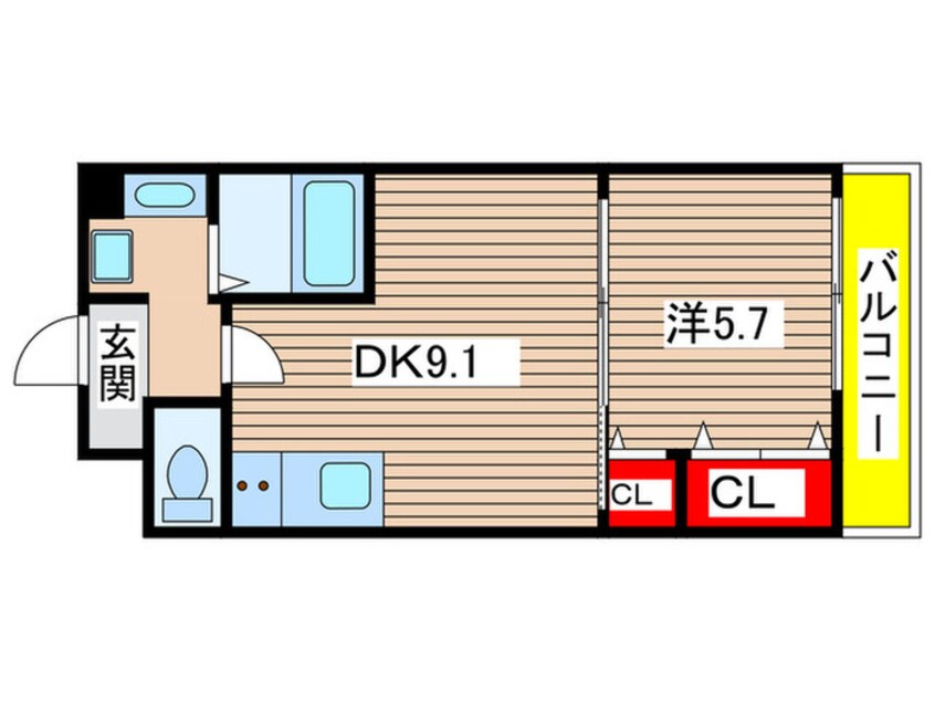 間取図 アテナリ－右京