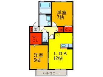 間取図 ディアコ－ト９１　Ａ棟