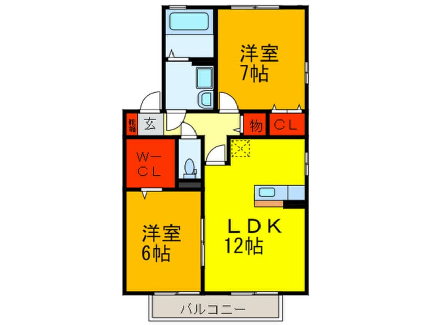 間取図 ディアコ－ト９１　Ａ棟