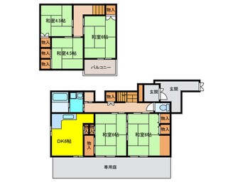 間取図 山本東2丁目戸建て